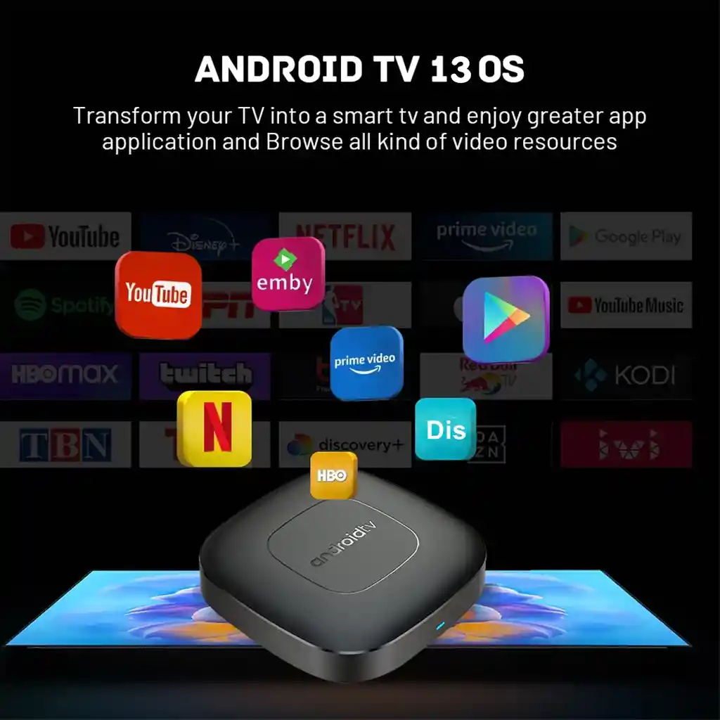 Caja De Tv 8k Android 13.0 16gb 2gb Wifi Dual Bluetooth 5.0