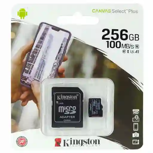 Micro Sd Kingston 256 Gb 100mb/s