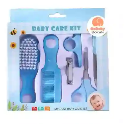 Kit Estuche Para Bebe 6 Piezas Niño Set Peine, Cepillo, Cortaúñas