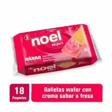 Galletas Noel Wafers Fresa Unidad