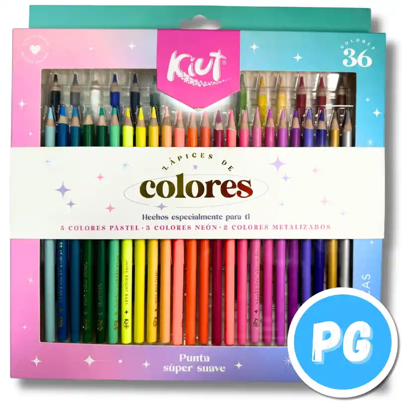 Caja Color Kiut X36 Unds Unipunta