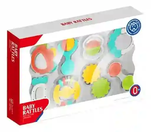 Set Bebe Kit De Mordedores Y Sonajeros X 8 Unidades