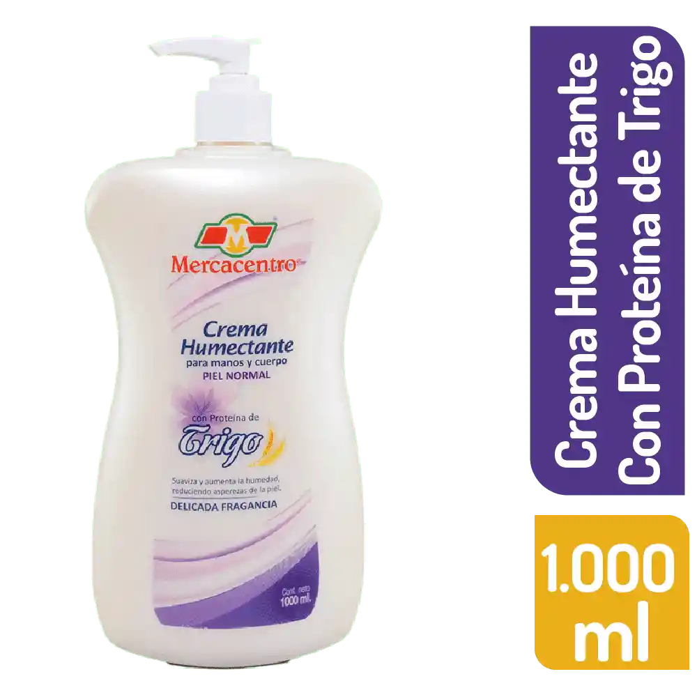 Crema Mercacentro Trigo Humectante 1000 Ml