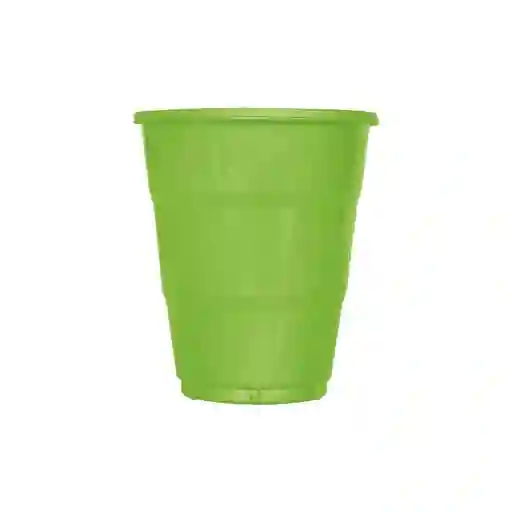 Vaso Desechable Deluxe Plastico 7 Oz Verde Lima Sempertexx 10