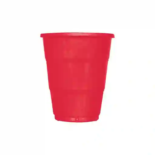 Vaso Desechable Rojo Deluxe Plastico 7 Oz X 10 Und Sempertex