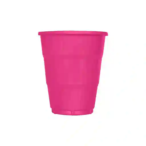 Vaso Desechable Fucsia Deluxe Plastico 7 Oz X 10 Und Sempertex