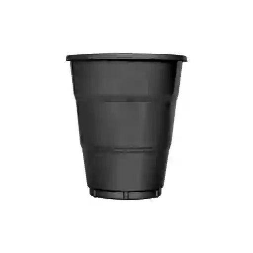 Vaso Desechable Deluxe Plastico 7 Oz Negro X 10 Sempertex