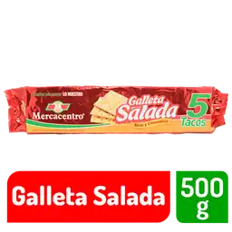 Galletas Mercacentro Salada X 5 Tacos 500 G