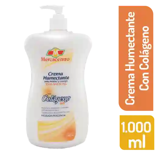 Crema Mercacentro Colageno Humectante 1000 Ml