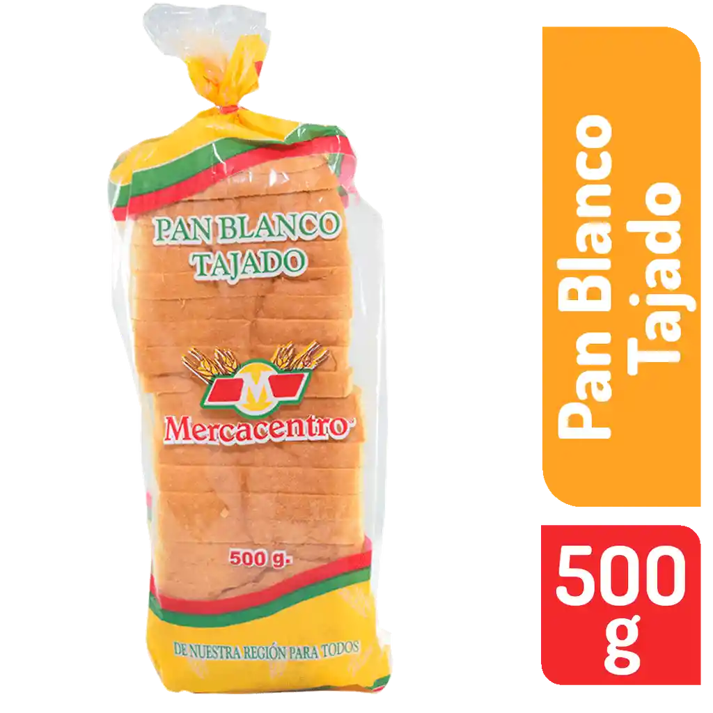 Pan Tajado Mercacentro 500 G