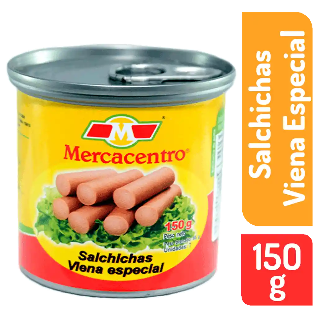 Salchicha Mercacentro Viena Especial 150 G