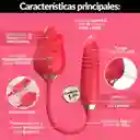 Vibrador Rosa Consolador Punto G Y Clítoris Juguete Premium