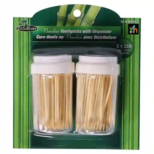 Palillos En Madera Con Dispensador Para Dientes
