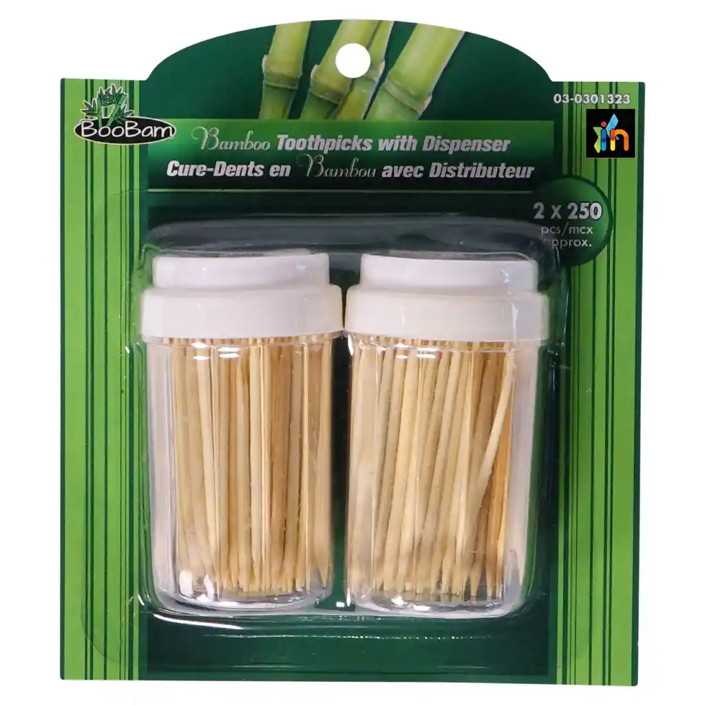 Palillos En Madera Con Dispensador Para Dientes