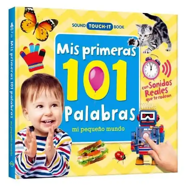 Libro Didáctico Mis Primeras 101 Palabras Con Sonidos Niños