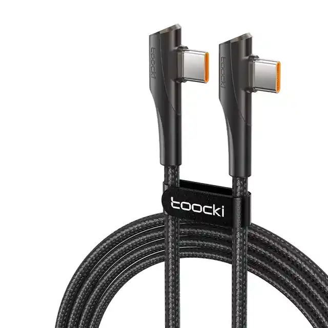 Cable Tipo L90° Toocki Usb-c A Usb-c 2m 60w Carga Rapida