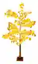 Arbol Navidad Con Luces Luz Led Blanco, Dorado Y Naranja Hojas De Arce 1.70 M