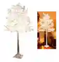 Arbol Navidad Con Luces Luz Led Blanco, Dorado Y Naranja Hojas De Arce 1.70 M