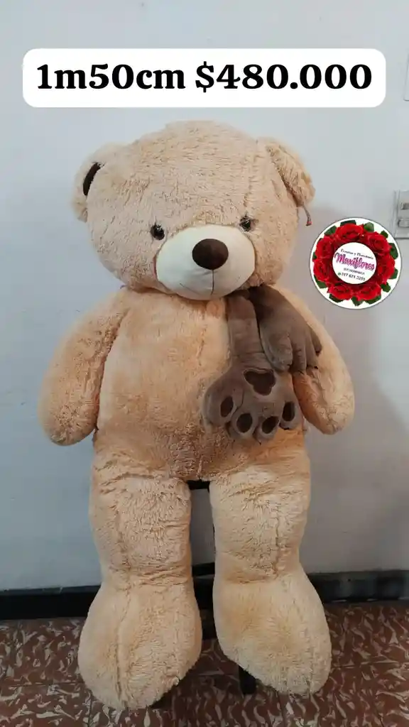 Oso Grande De Peluche De Color Baige