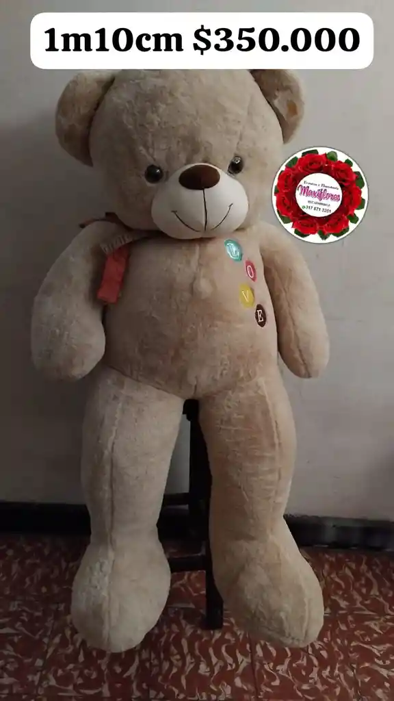 Oso De Peluche Grande De Color Marrón