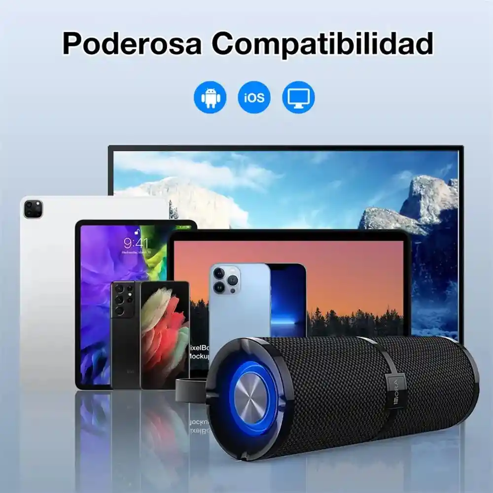 Parlante Bluetooth Resistente Al Agua 6 Horas De Duracion Original