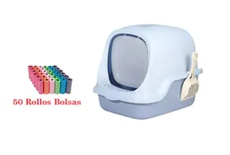 Combo Baño Arenero Con Filtro Mas 50 Rollos De Bolsas