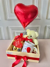 Regalo De Amor Mug, Peluche Osito Y Dulces