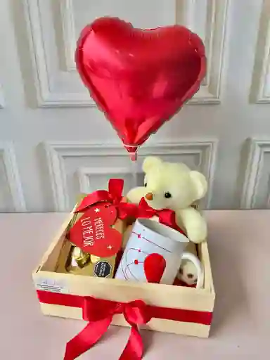 Regalo De Amor Mug, Peluche Osito Y Dulces