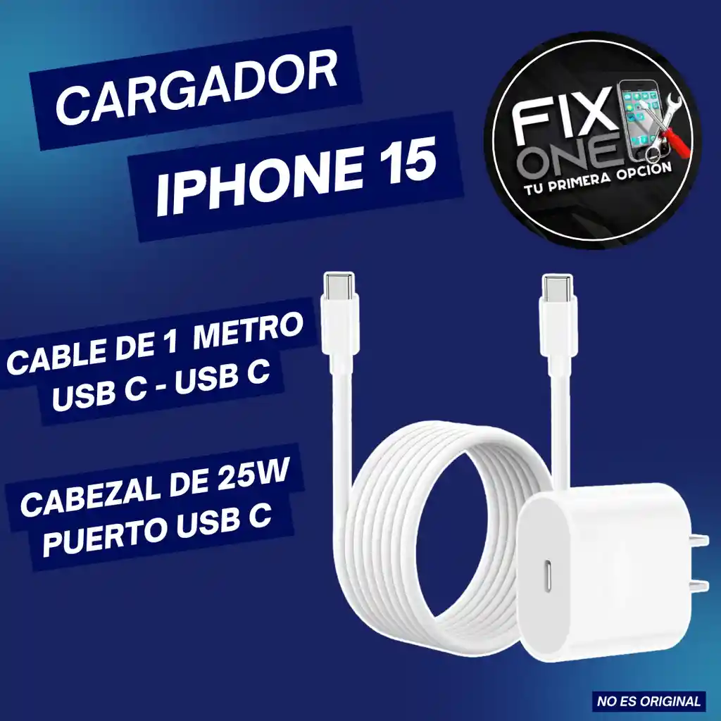 Cargador De Iphone 15 / 15 Pro/ 15 Pro Max