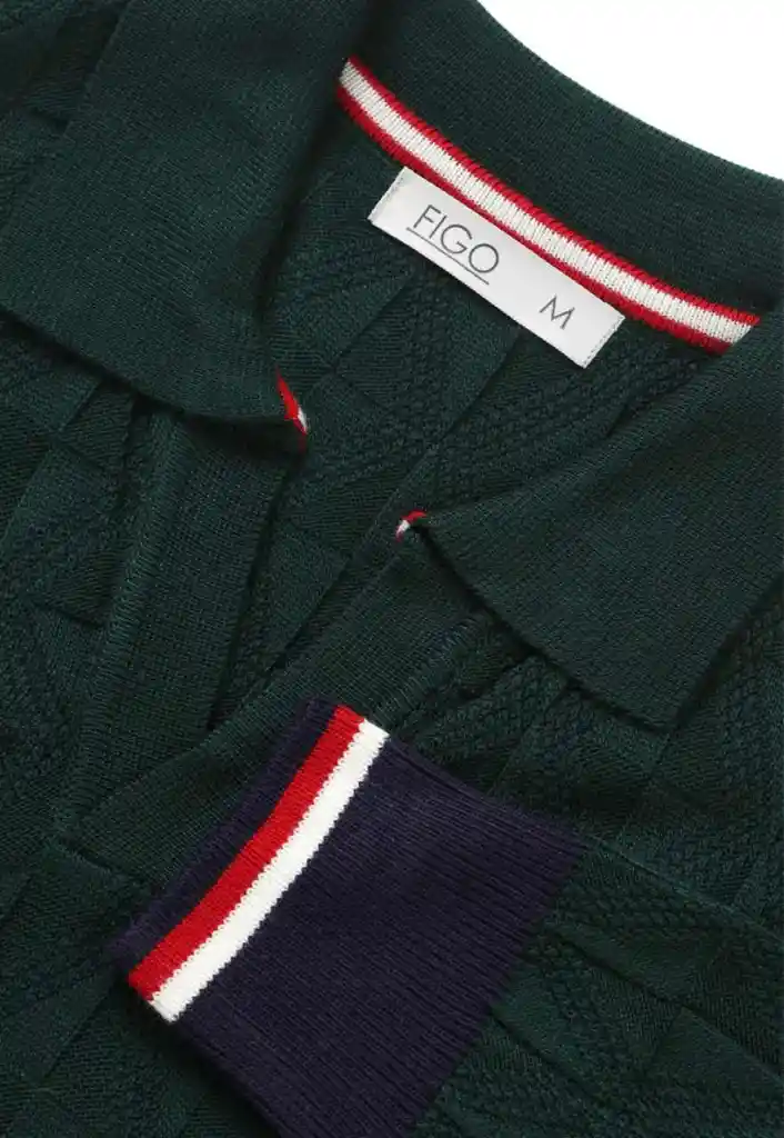 Polo Long Sleeves Verde Talla S