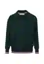 Polo Long Sleeves Verde Talla L