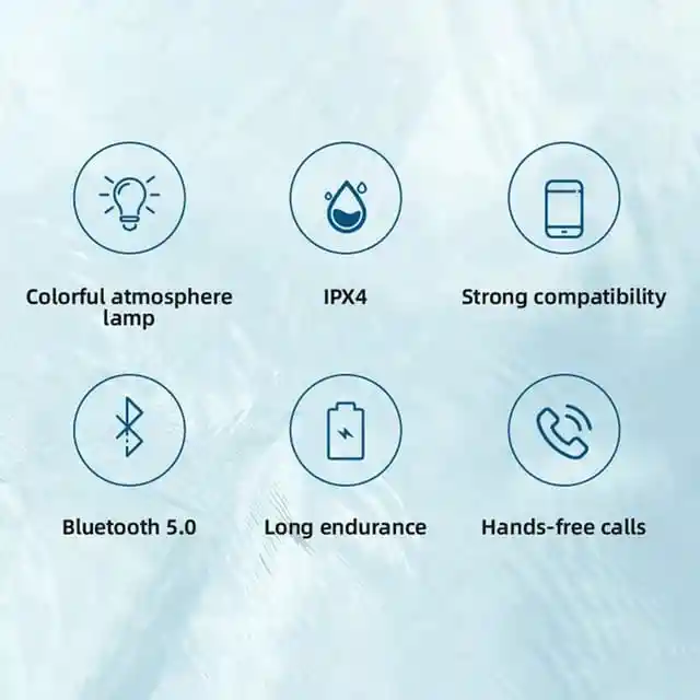 Mini Parlante De Ducha Bluetooth Luz Led 7 Colores, Manos Libres Con Micrófono Integrado, Ventosa, Bluetooth 5.0 Bts07 Impermeable (negro)