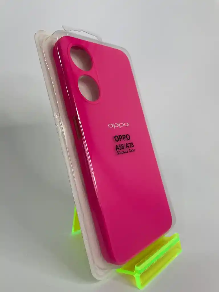 Silicon Case Oppo A58/a78/fucsia