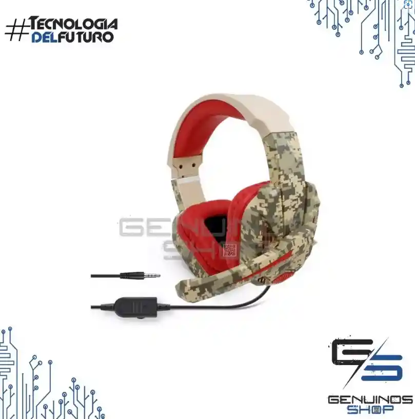 Audifonos Diadema Gamer Ipega R005 Camuflado Con Microfono