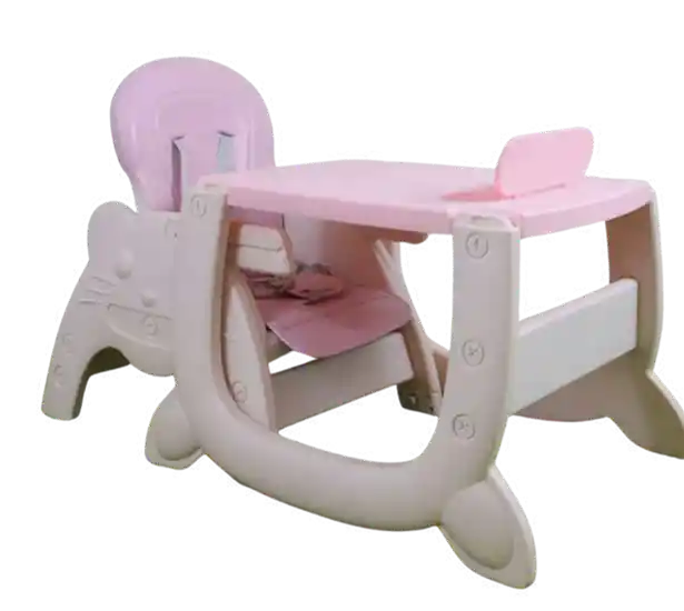 Silla De Comer 3 En 1 Rosa (om) Mdy-cl02