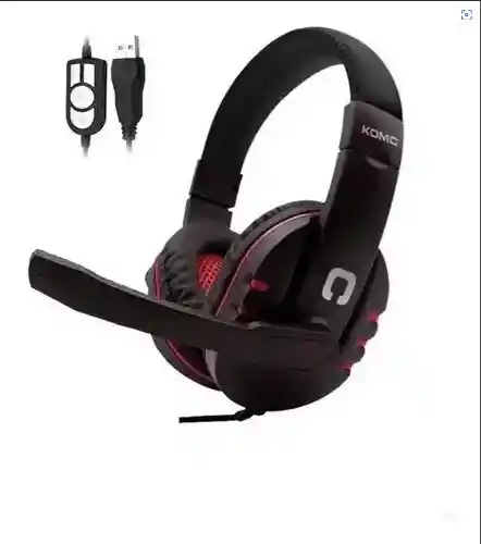 Audífonos Diadema Gamer Usb Komc B21 Diadema Microfono