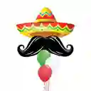 Fiesta Mexicana Sombrero Y Mustache Mexicanos Para Cumpleaños