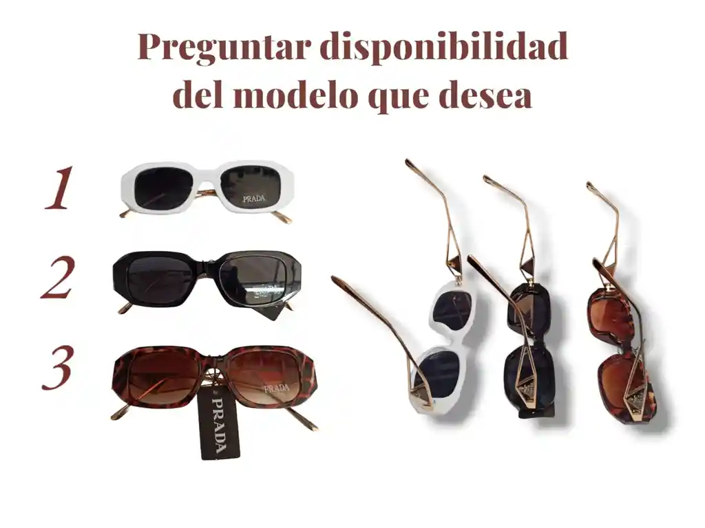 Gafas Lentes De Sol Oscuro Tipo Prada