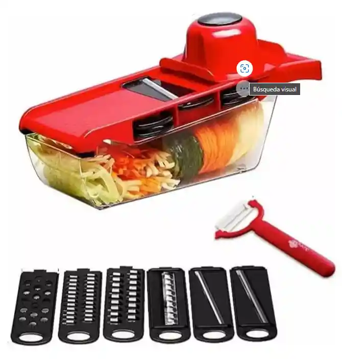 Ayudante Cocina Rallador/cortador Verduras Mandoline 6 En 1