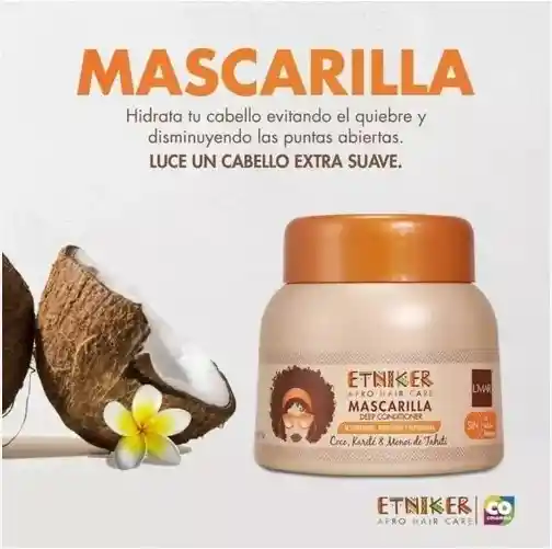 Mascarilla Reparadora Rizos Etniker 300g