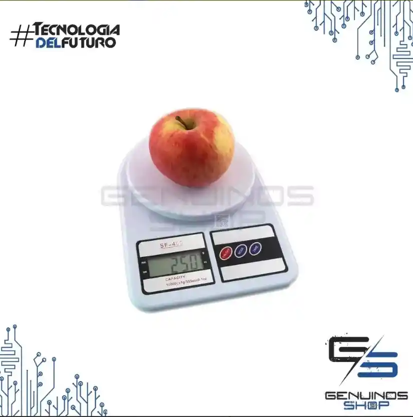 Balanza Gramera Báscula Cocina Digital Capacidad Hasta 10kg