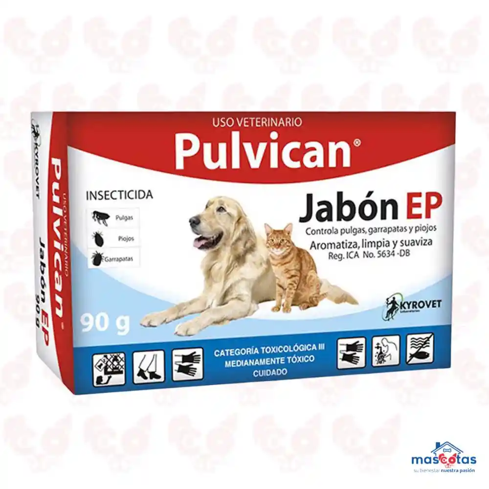 Jabon Para Perros Y Gatos Pulvican 90 G