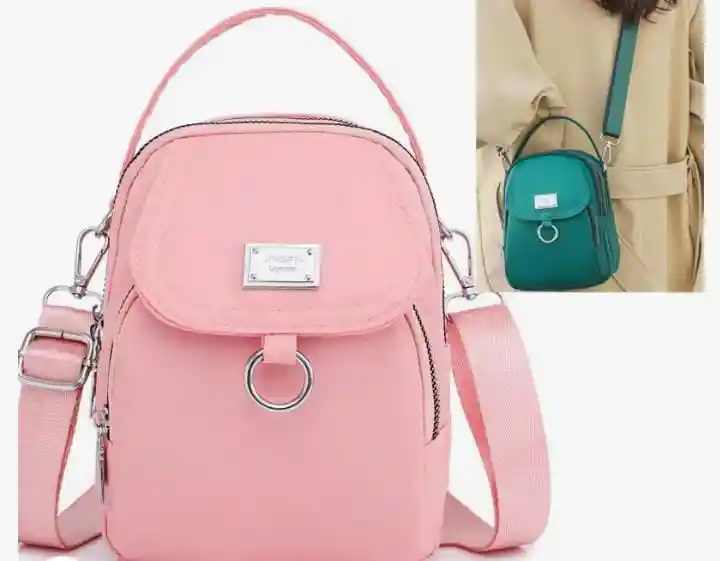 Bolso De Mano Diseño Mini Color Rosado