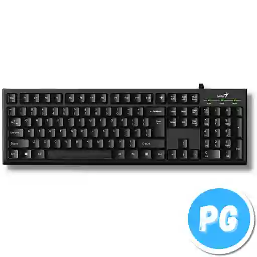 Teclado Genius Alfanumerico Cable Usb A Negro Mac Y Windows Referencia Kb 100