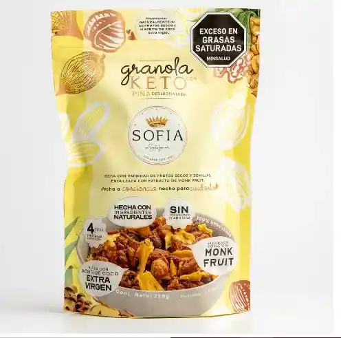 Granola Keto Piña X250gr Sofia