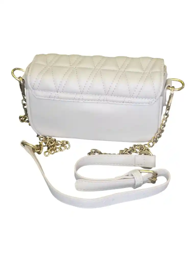 Bolso De Mano Diseño Con Perla Color Blanco