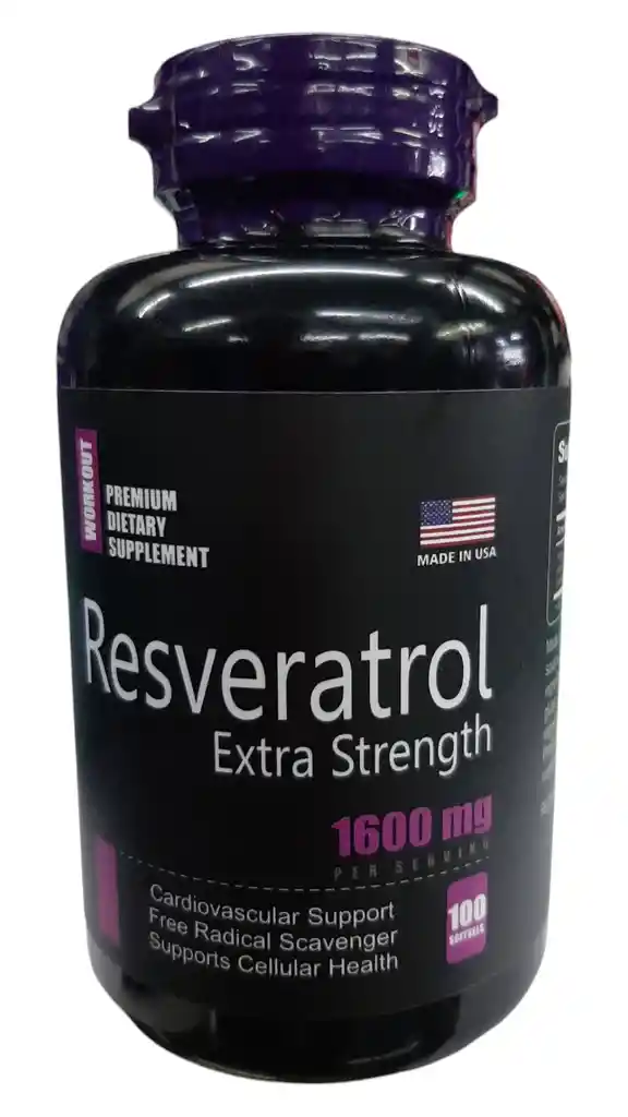 Resveratrol 1600mg 100 Softgels