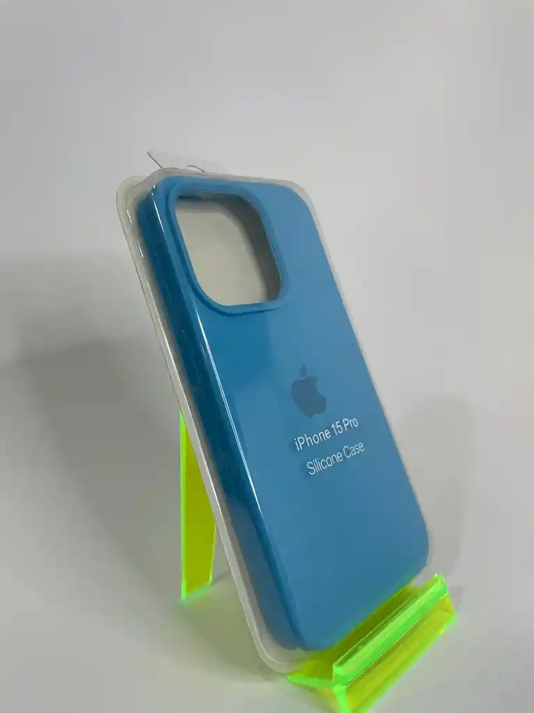 Silicon Case Iphone 15 Pro/azul Neon