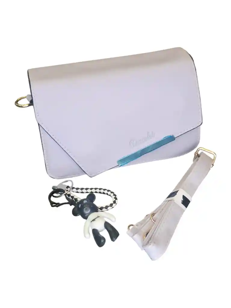 Bolso De Mano Diseño Elegante Color Lila