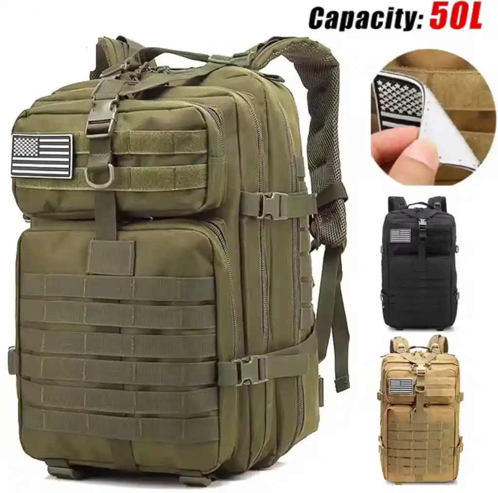 Mochila Impermeable Militar 50 L							